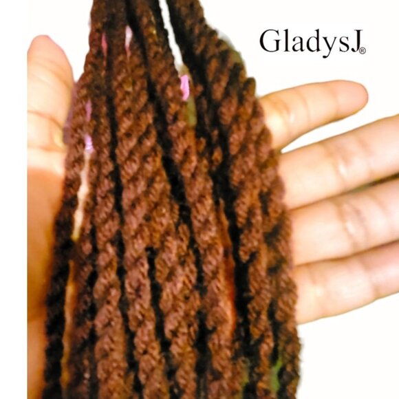 14" Protective Pre Looped Twist Crochet Braid 6 Pack - Picture 6 of 9